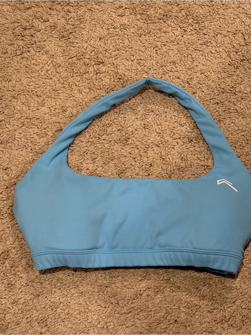 oner Active easy lift halter bralette in Artic Blue